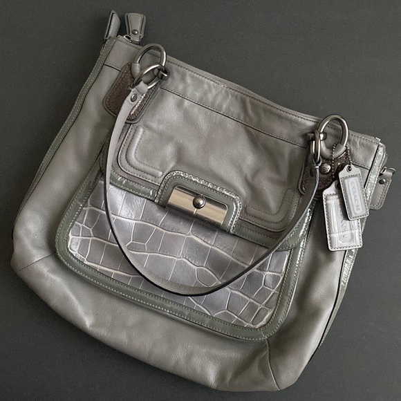 Coach Kristin Spectator North South Hobo Leather Tote Bag Style 18303 - Picture 3 of 16